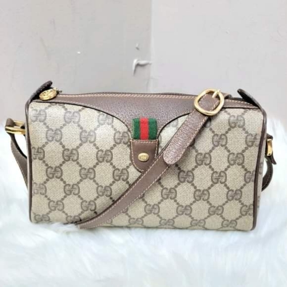 Gucci Vintage Crossbody - Authentic Monogram Web - Picture 1 of 11